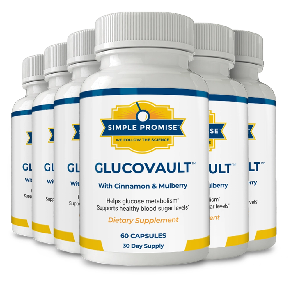 GlucoVault 6-bottle bundle 180-day supply